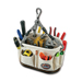 22-Pocket Oval Bucket with Tripod Rope Handle